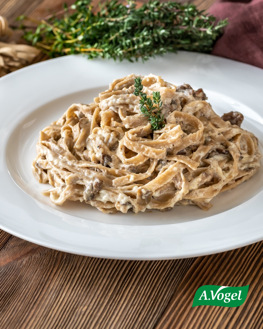 Creamy Mushroom Tagliatelle