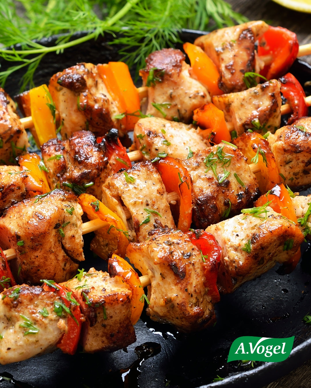 Lemon-Herb Grilled Chicken Skewers