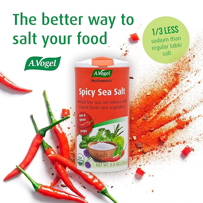 8.8oz Spicy Herbed Salt - The A. Vogel Way - Since 1923